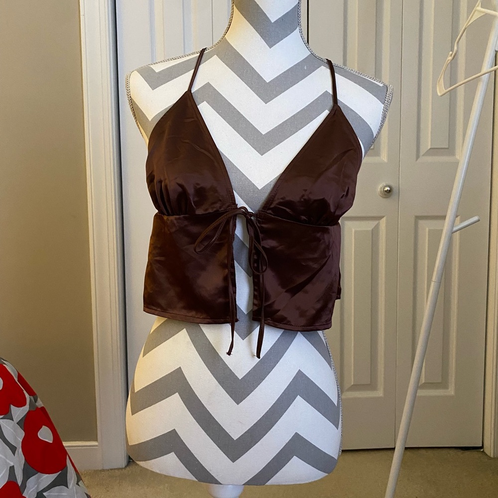 H&M Chocolate Brown Top